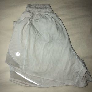 White Hotty Hot Lululemon Shorts